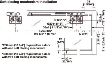 Kování pro posuvné dveře, Hawa Clipo 16 GS IF, sada