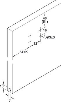 Kování pro posuvné dveře, Hawa Clipo 16 H VF, sada