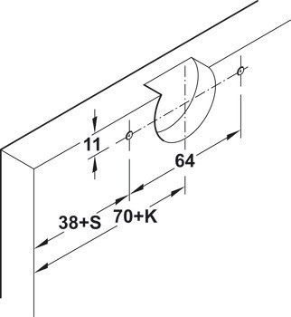 Kování pro posuvné dveře, Hawa Clipo 16 MF, sada