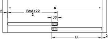 Kování pro posuvné dveře, HAWA Clipo 36 G IF, sada