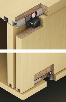 Kování pro posuvné dveře, Hawa Clipo 36 H IF, sada