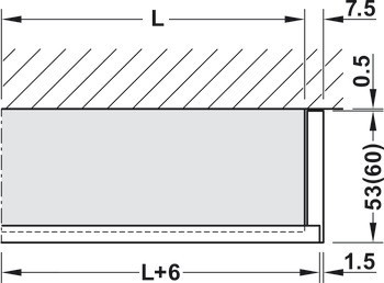 Kování pro posuvné dveře, Hawa Junior 100 B, sada