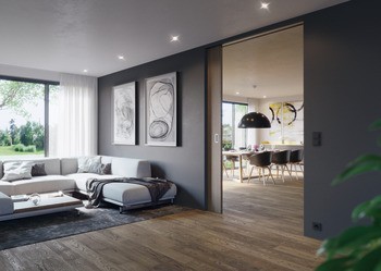 Kování pro posuvné dveře, Hawa Junior 120 B, sada