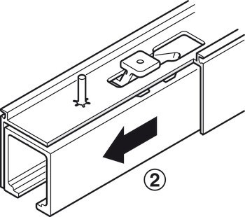 Kování pro posuvné dveře, Hawa Junior 120 B, sada