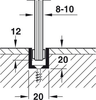 Kování pro posuvné dveře, Hawa Junior 120 GP, sada