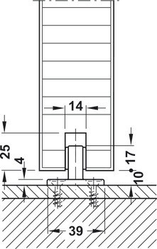 Kování pro posuvné dveře, Hawa Junior 160 B, sada