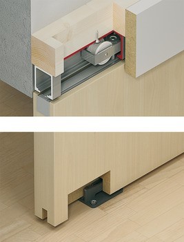 Kování pro posuvné dveře, Hawa Junior 80 B, sada