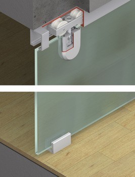 Kování pro posuvné dveře, Hawa Junior 80 GP, sada