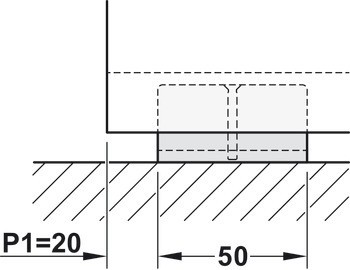 Kování pro posuvné dveře, Hawa Junior 80 GP, sada