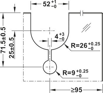 Kování pro posuvné dveře, Hawa Junior 80 GP, sada