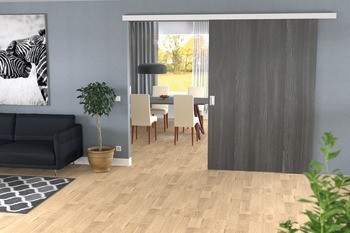 Kování pro posuvné dveře, Hawa Junior 80 Z, sada