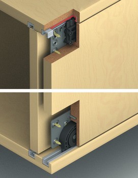 Kování pro posuvné dveře, Hawa Miniroll 15, sada