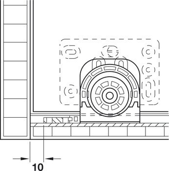 Kování pro posuvné dveře, Hawa Miniroll 15, sada