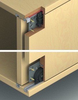 Kování pro posuvné dveře, Hawa Miniroll 25, sada