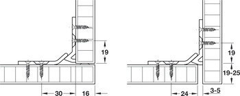 Kování pro posuvné dveře, HAWA Multifold 30 W, sada