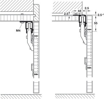 Kování pro posuvné dveře, Hawa Multifold 30 W, sada