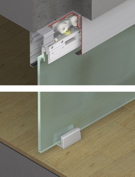 Kování pro posuvné dveře, Hawa Porta 100 G/GU/GM/GF/GFO, sada