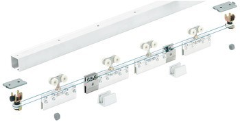 Kování pro posuvné dveře, Hawa Porta 100 G/GU/GM/GF/GFO, sada