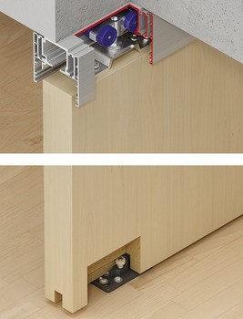 Kování pro posuvné dveře, Hawa Porta 60/100 H/HC, sada