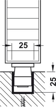 Kování pro posuvné dveře, Hawa Porta 300 H, sada