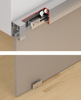 Kování pro posuvné dveře, Hawa Porta 40 GE, sada s pojezdovou kolejnicí