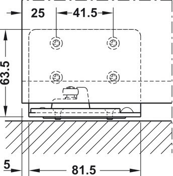 Kování pro posuvné dveře, Hawa Porta 60/100 H/HC, sada