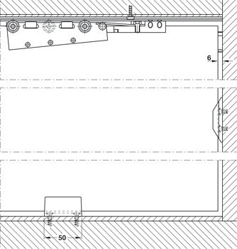 Kování pro posuvné dveře, Hawa Puro 100/150, sada
