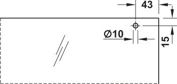 Kování pro posuvné dveře, Slido D-Line12 50F, sada s pojezdovou kolejnicí