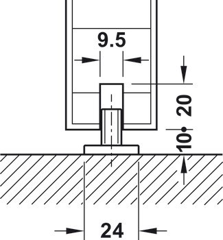 Kování pro posuvné dveře, Slido D-Line41 50X / 80X, sada