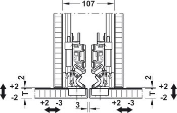 Kování pro posuvné dveře, Slido F-Park72 50A, Infront/Vorfront