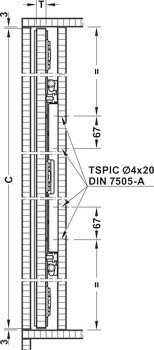 Kování pro posuvné dveře, Slido F-Park72 50A, Infront/Vorfront