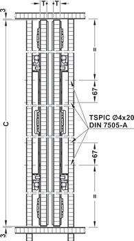 Kování pro posuvné dveře, Slido F-Park72 50A, Infront/Vorfront