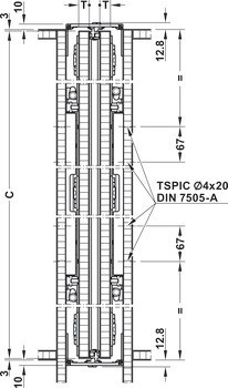 Kování pro posuvné dveře, Slido F-Park72 50A, Infront/Vorfront