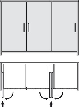 Kování pro posuvné dveře, Slido F-Park72 50A, Infront/Vorfront