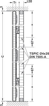 Kování pro posuvné dveře, Slido F-Park72 50A, Infront/Vorfront