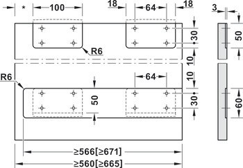 Kování pro posuvné dveře, Slido F-Park72 50A, Infront/Vorfront