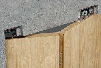 Kování pro skládací dveře, Häfele Slido D-Fold21 50A / 50B, sada