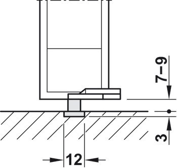 Kování pro skládací dveře, Häfele Slido D-Fold21 50A / 50B, sada