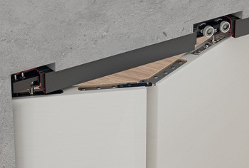 Kování pro skládací dveře, Häfele Slido D-Fold21 50A / 50B, sada