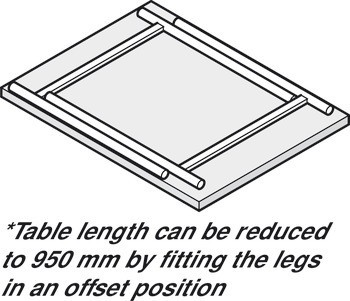 Kování pro sklopný stůl, ocel