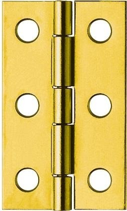 Křídlový závěs, mosaz, zalomení A, přímý