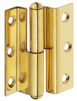 Křídlový závěs, ocel, zalomení D, 7,5 mm