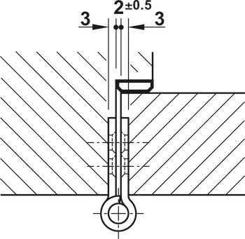 Křídlový závěs, Pro bezfalcové vnitřní dveře do 120 kg, Startec