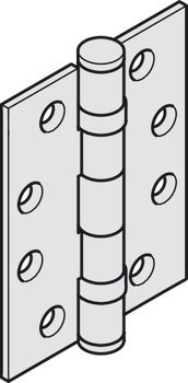 Křídlový závěs, Pro bezfalcové vnitřní dveře do 120 kg, Startec