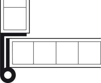 Křídlový závěs, Vyrobeno z mosazi, pro dveře v rovině