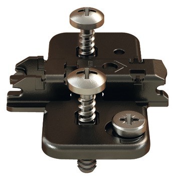 Křížová montážní podložka, Clip Top Blumotion, Clip Top, Clip, k přišroubování předmontovanými speciálními šrouby a rozpěrnými hmoždinkami