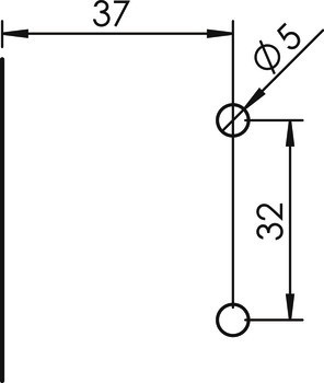 Křížová montážní podložka, Häfele Metalla 110 SM, se systémem rychlomontáže, s předmontovanými eurošrouby