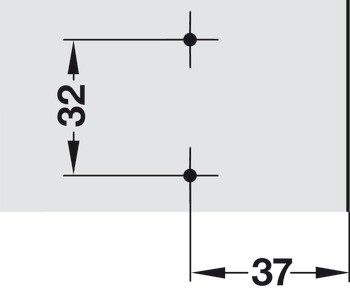 Křížová montážní podložka, Häfele Metalla 510 SM, ocel