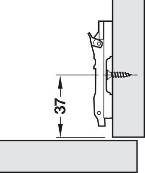 Křížová montážní podložka, Häfele Metalla 510 SM, ocel