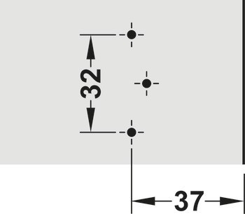 Křížová montážní podložka, Häfele Metalla Mini A